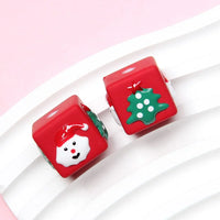Red bead Santa Christmas tree