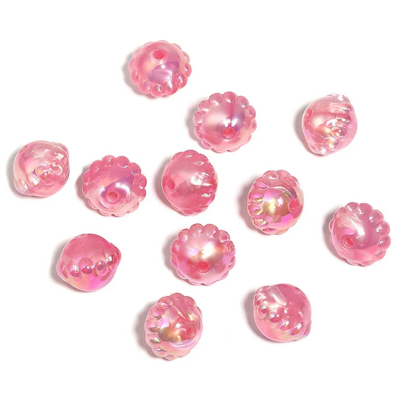 UV Coated Mysterious Planet Beads Acrylic Saturn Beads Loose Beads