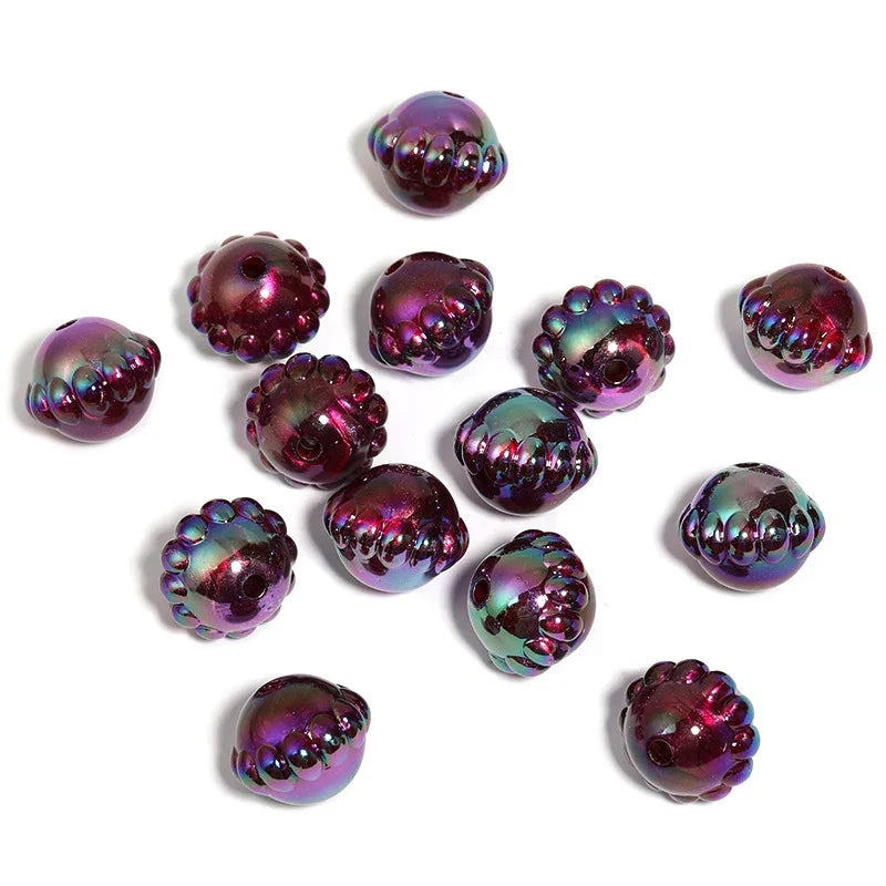 UV Coated Mysterious Planet Beads Acrylic Saturn Beads Loose Beads