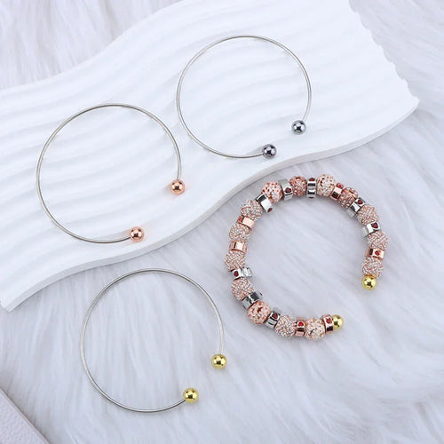 DIY Beaded Bracelets Unlimited Creative Couple Bracelets Beaded Round Head Bracelets