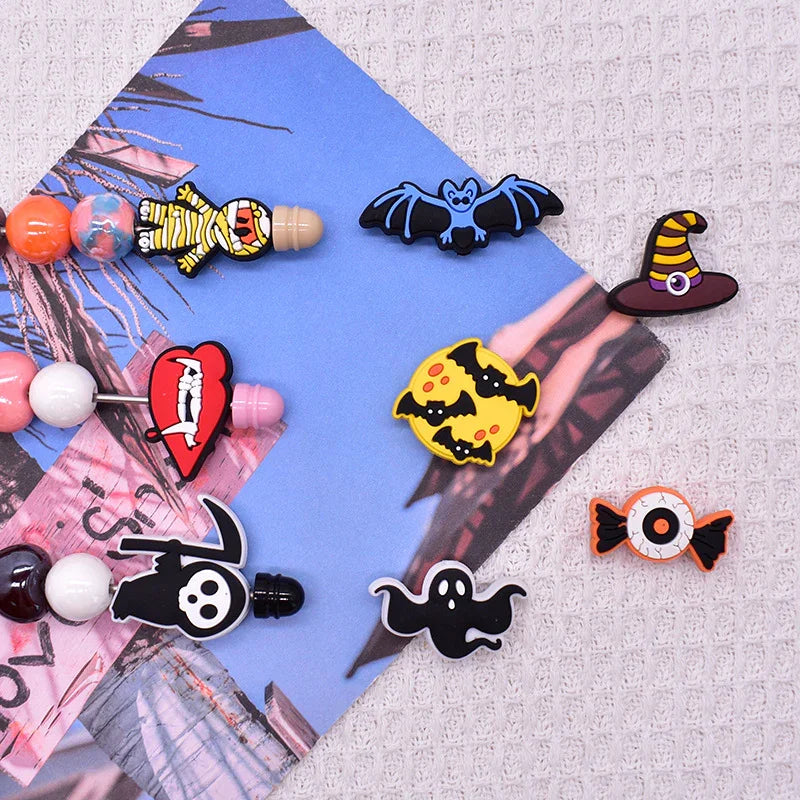 Halloween Cartoon Silicone Focus Beads Collection