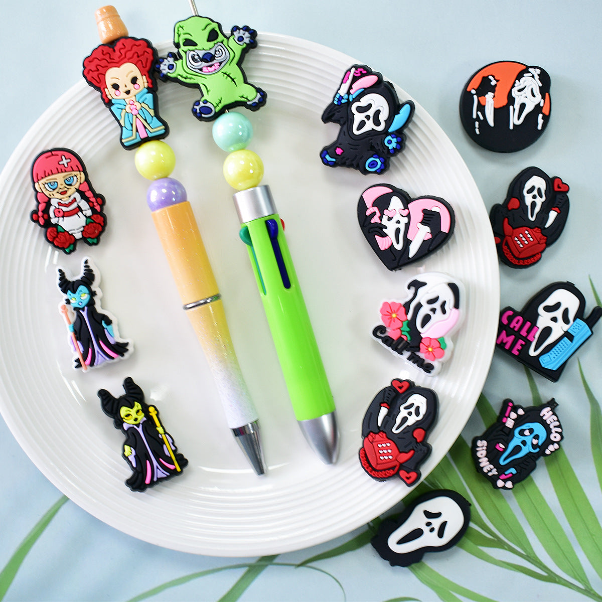 Halloween Creative Bead Jewelry Silicone Focus Beads(No Pen)
