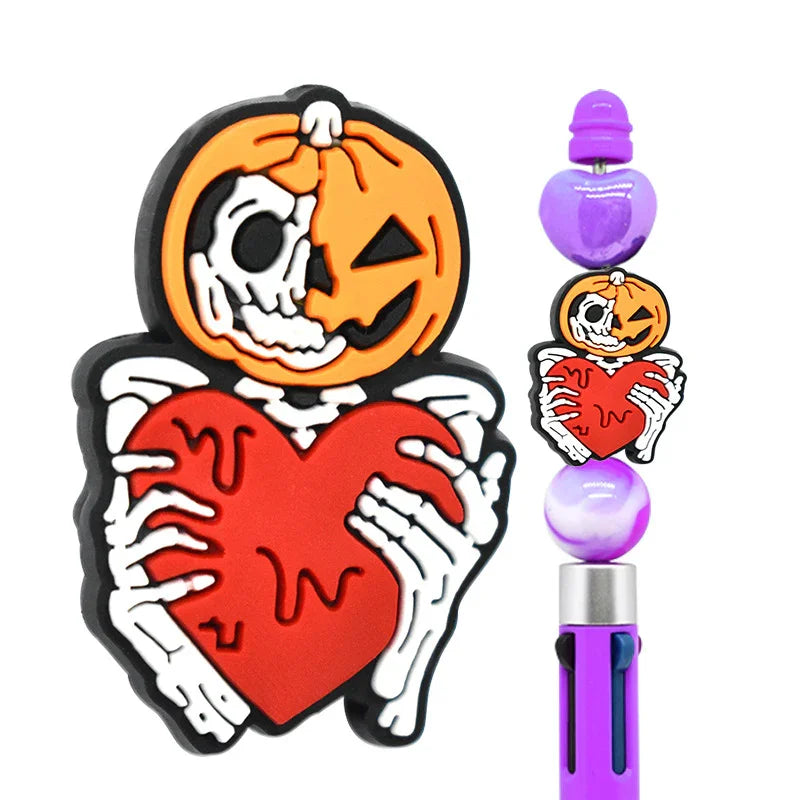 Halloween Creative Bead Jewelry Silicone Focal Beads(No Pen)
