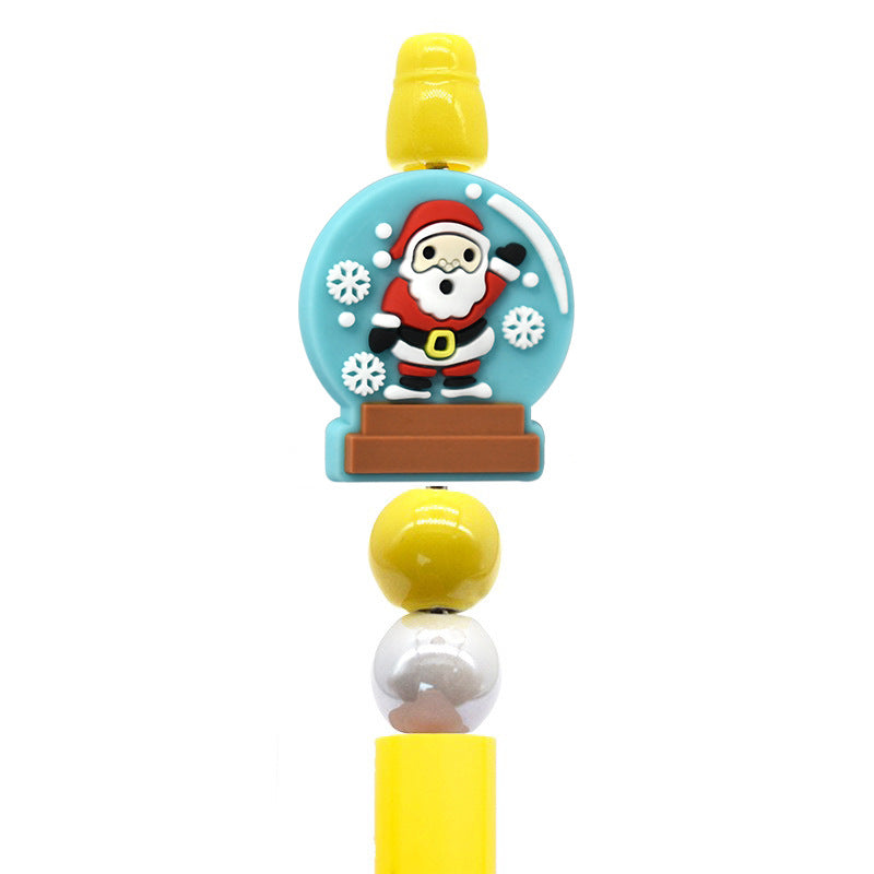 Christmas Pen Beaded Party Decoration Silicone Centerpiece Beads(no pen)