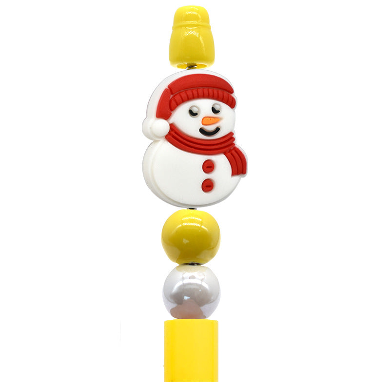 Christmas Pen Beaded Party Decoration Silicone Centerpiece Beads(no pen)