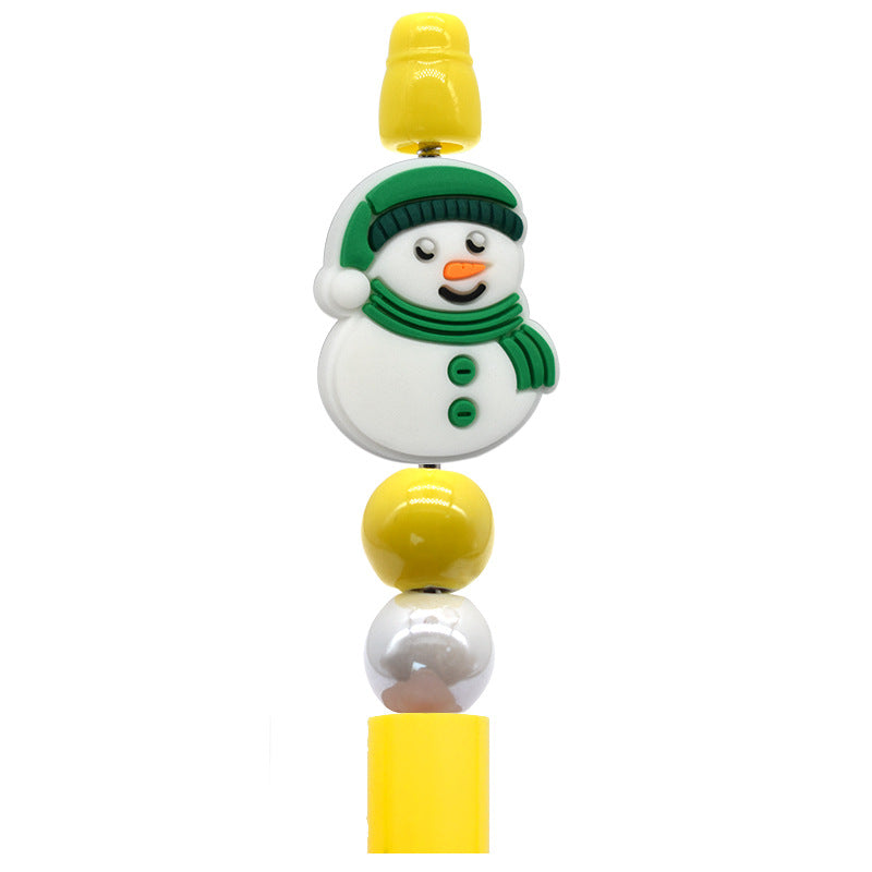 Christmas Pen Beaded Party Decoration Silicone Centerpiece Beads(no pen)
