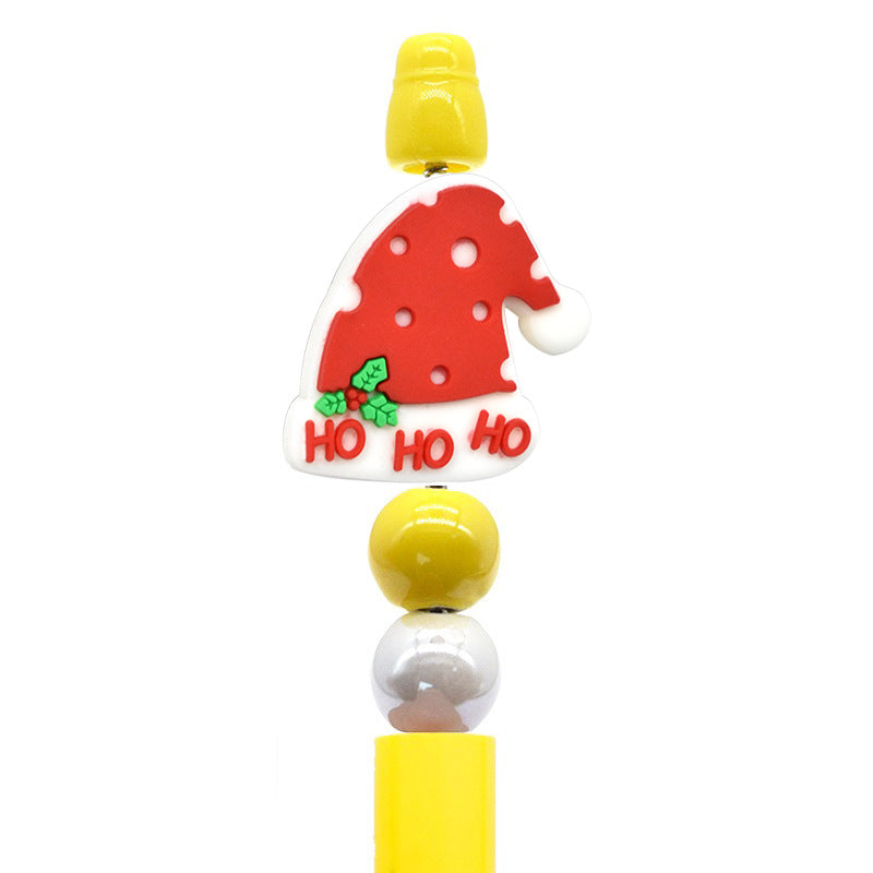 Christmas Pen Beaded Party Decoration Silicone Centerpiece Beads(no pen)