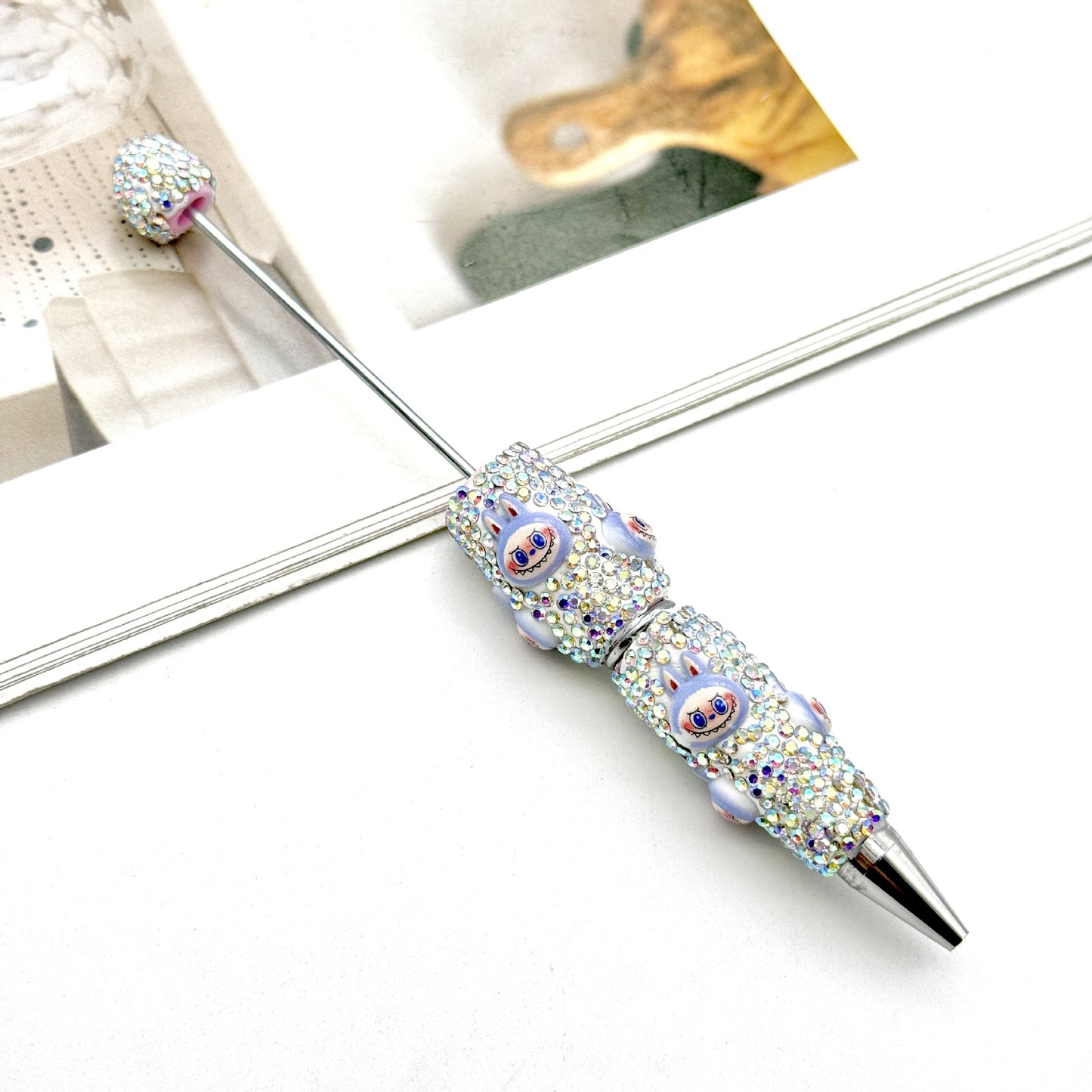 Labubu Full Diamond Bead Pen Fun Cartoon Patch Bead Pen