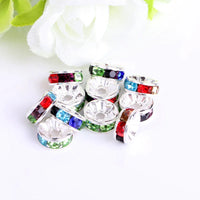 Silver-plated straight edge mixed color
