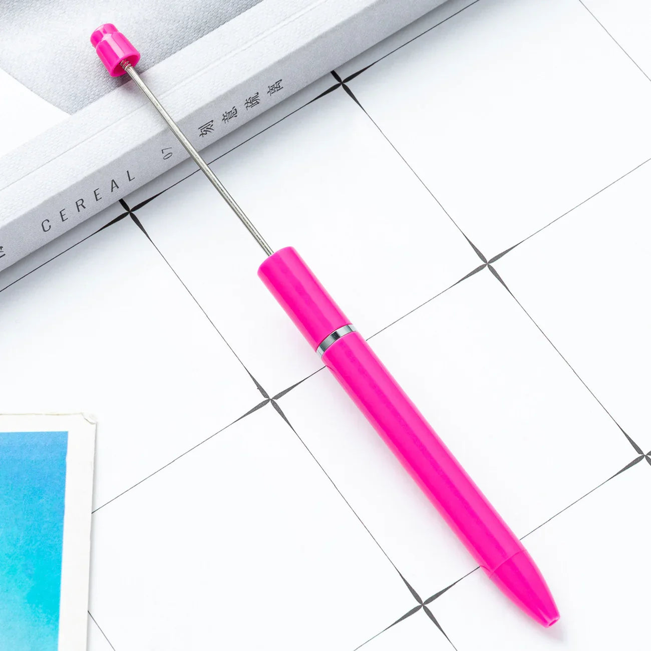 Long bead pen ins macaron puzzle cute grain pen