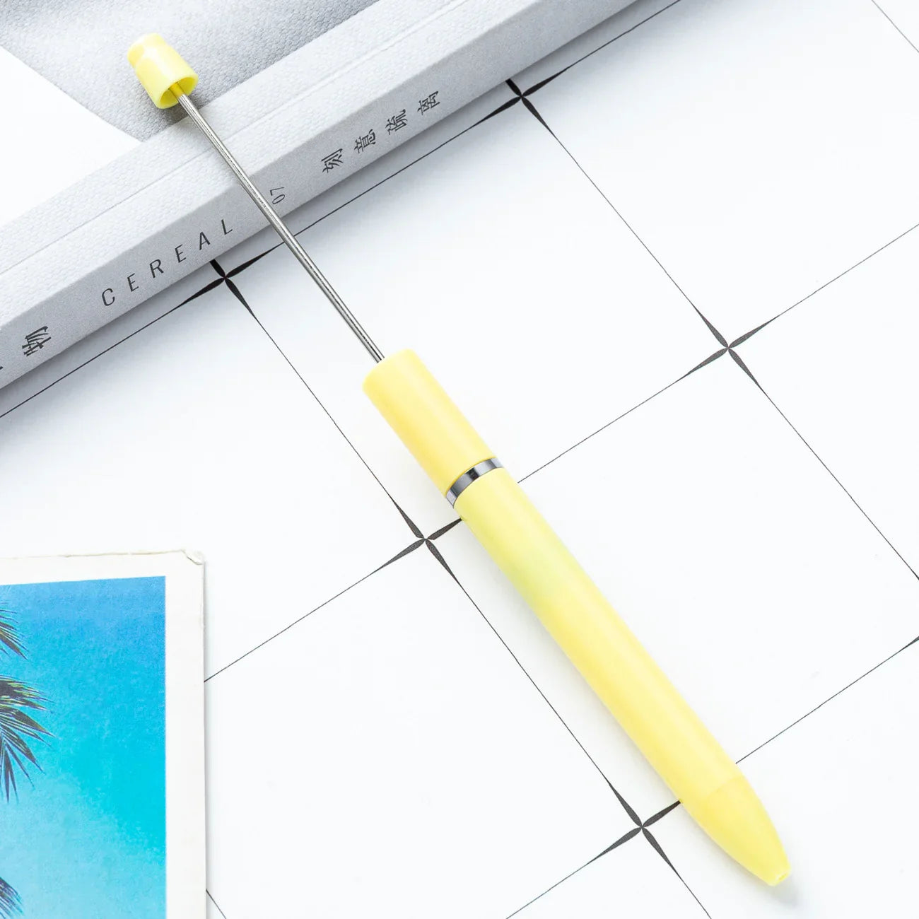 Long bead pen ins macaron puzzle cute grain pen