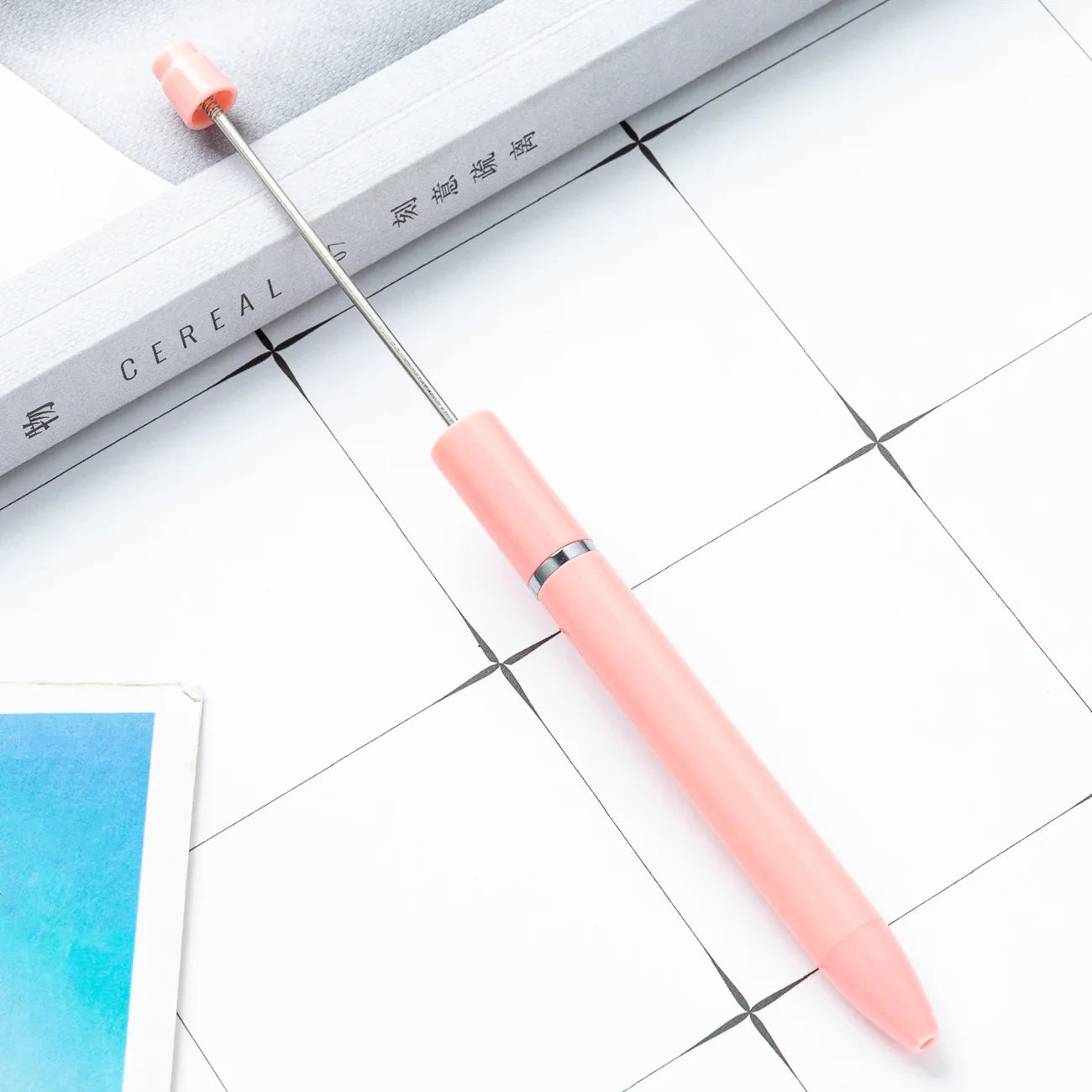 Long bead pen ins macaron puzzle cute grain pen