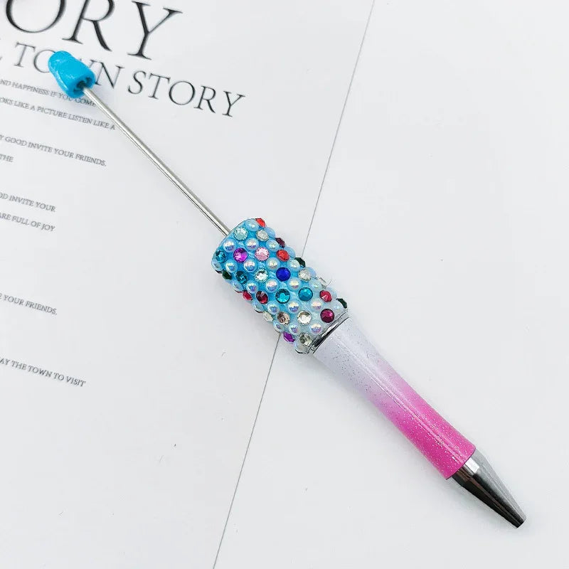 Candy Pearl Bead Pen Colorful UV Electroplating Ballpoint Pen Educational Ballpoint Pen