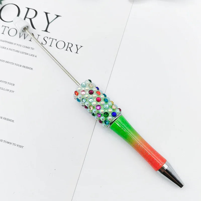 Candy Pearl Bead Pen Colorful UV Electroplating Ballpoint Pen Educational Ballpoint Pen