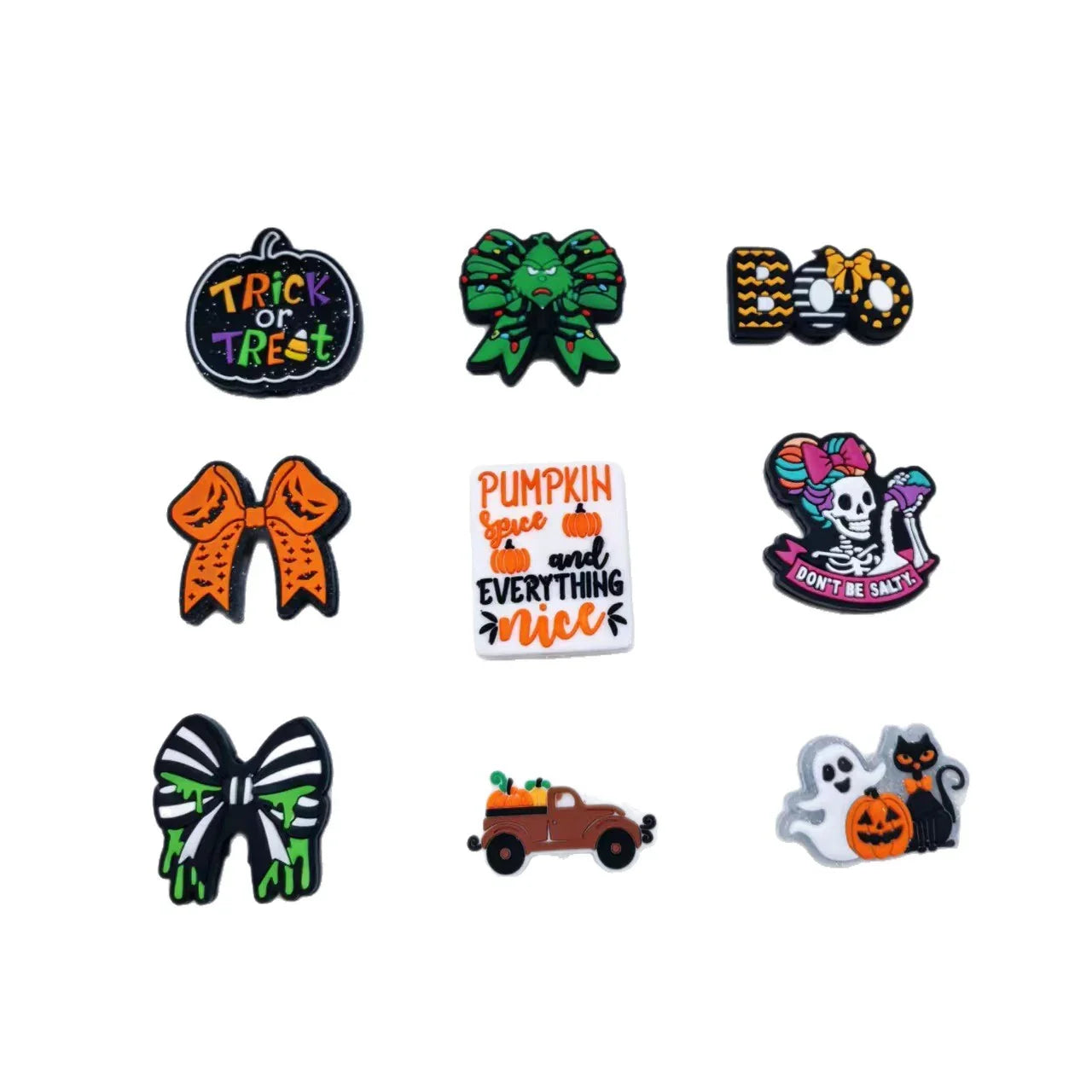 Halloween Series Bow Silicone Focus Beads