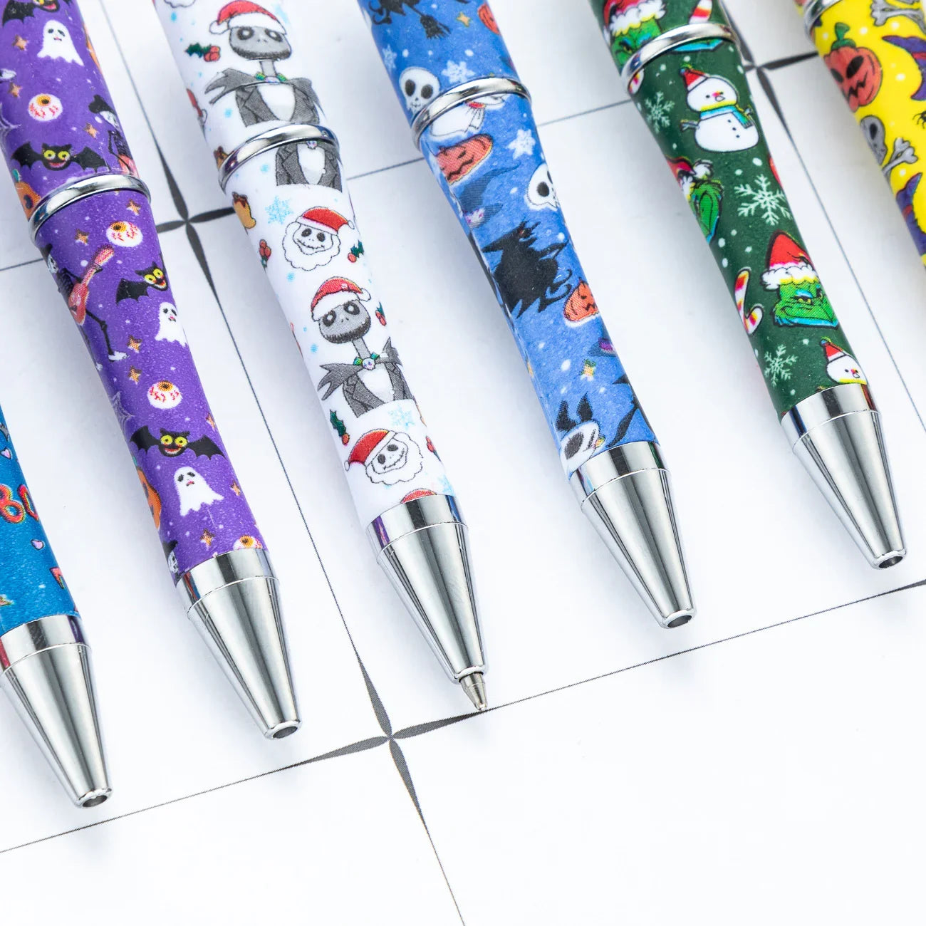 DIY Plastic Bead Pen Cartoon Christmas Halloween Bead Pen