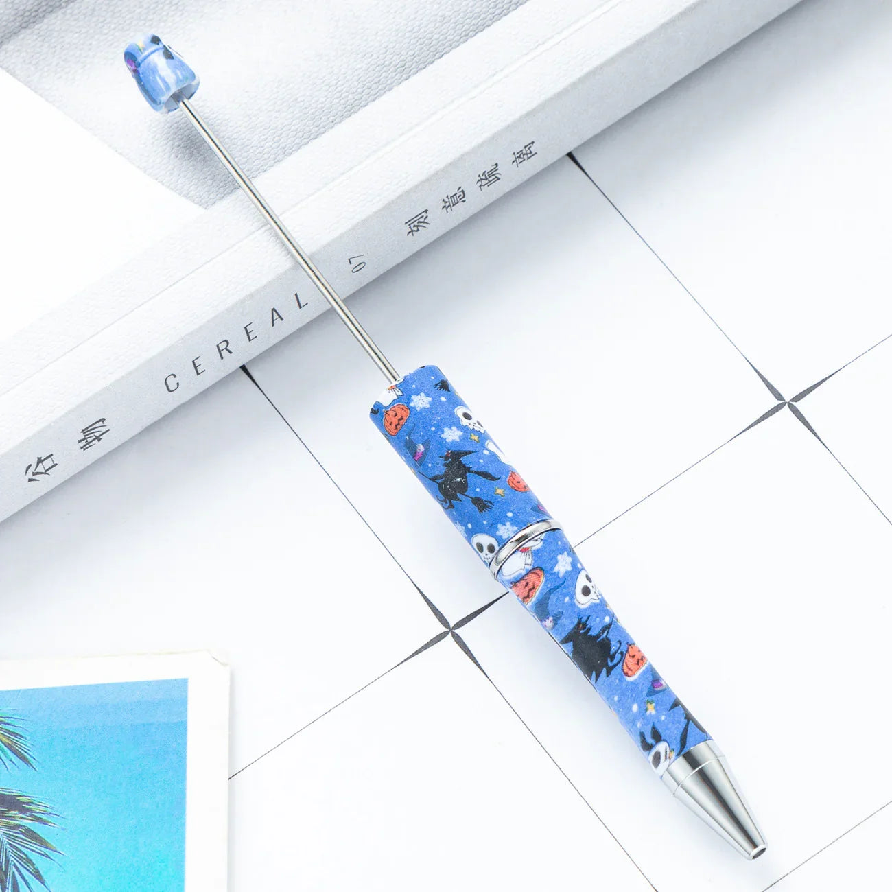 DIY Plastic Bead Pen Cartoon Christmas Halloween Bead Pen