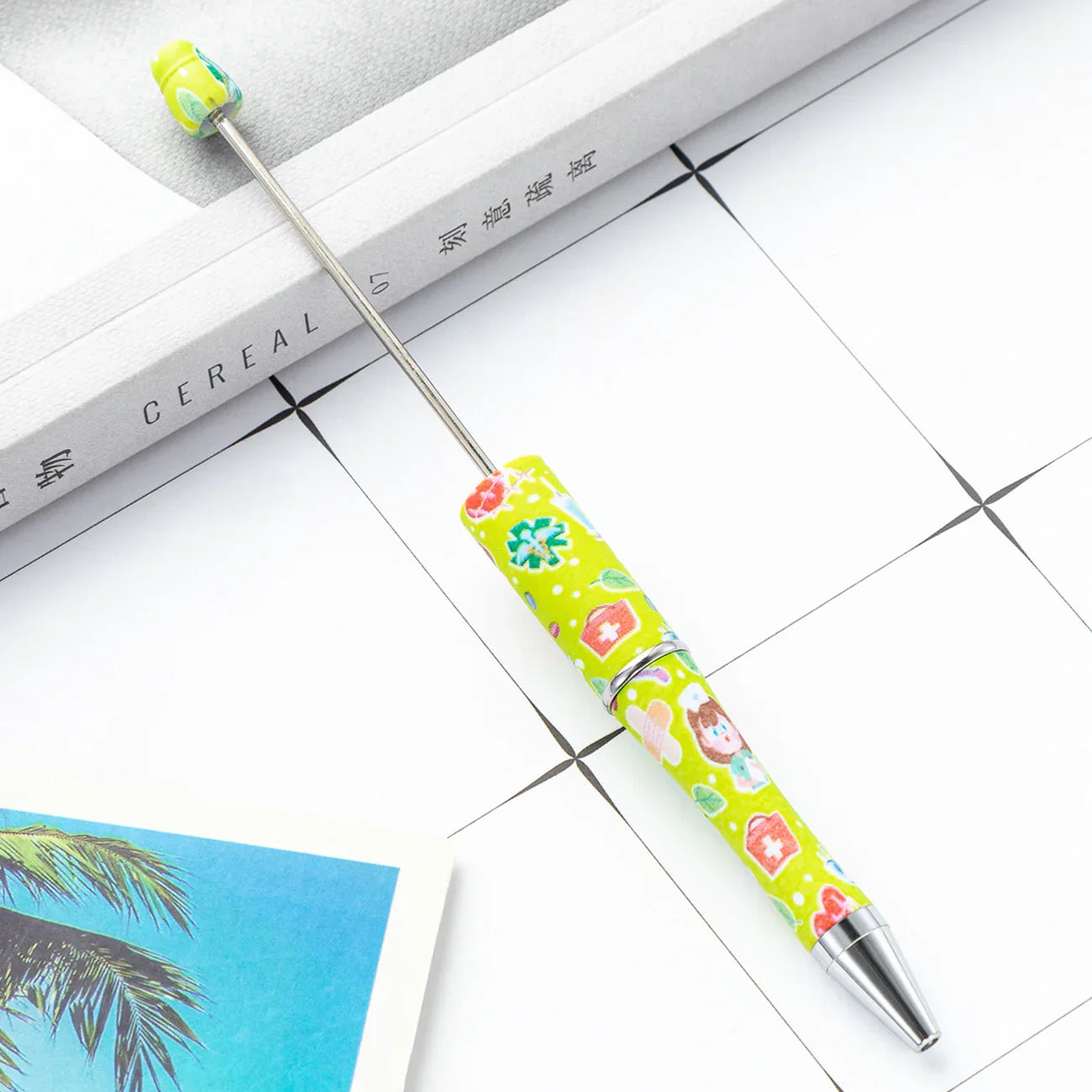 DIY Plastic Bead Pen Creative Nurses Day Bead Pen