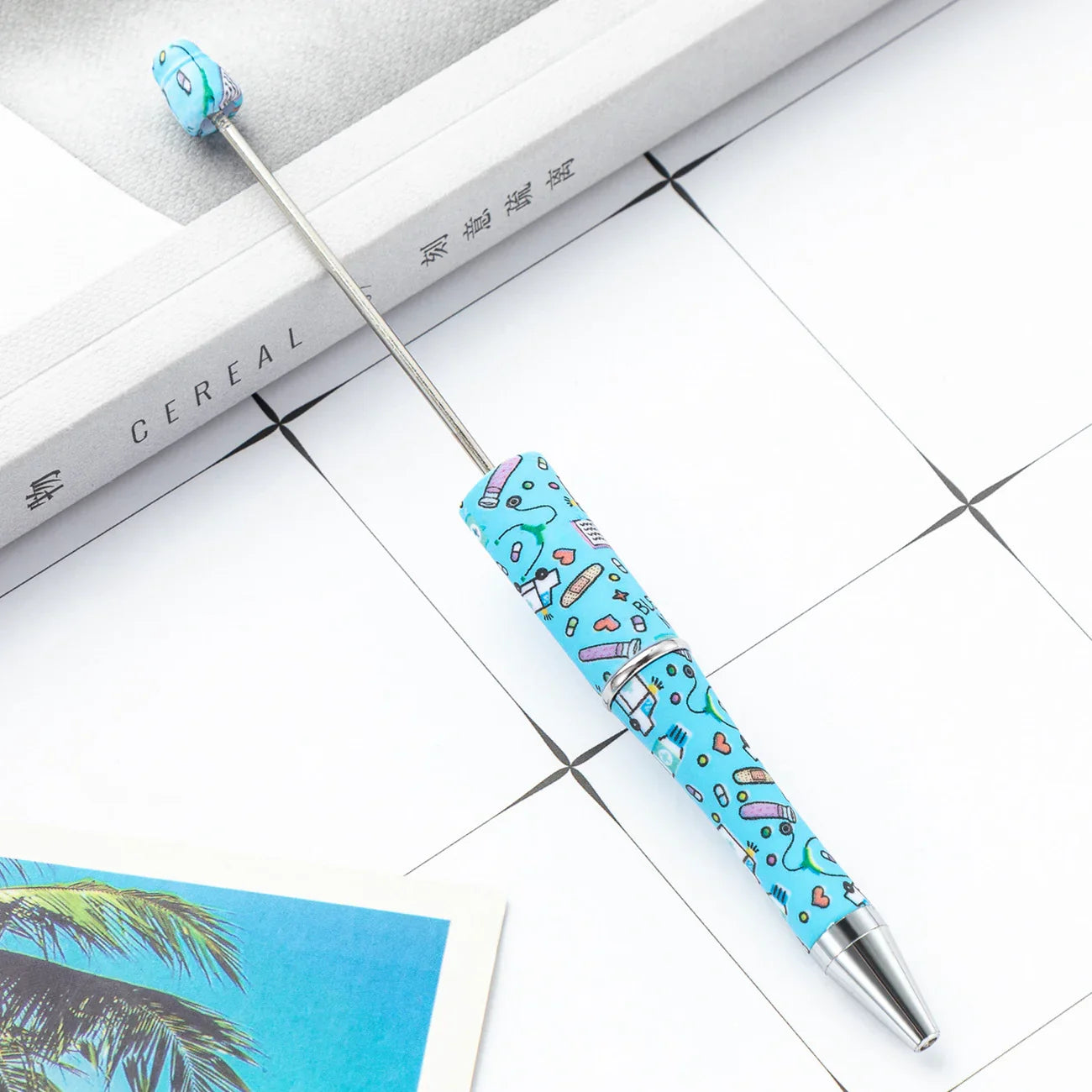 DIY Plastic Bead Pen Creative Nurses Day Bead Pen