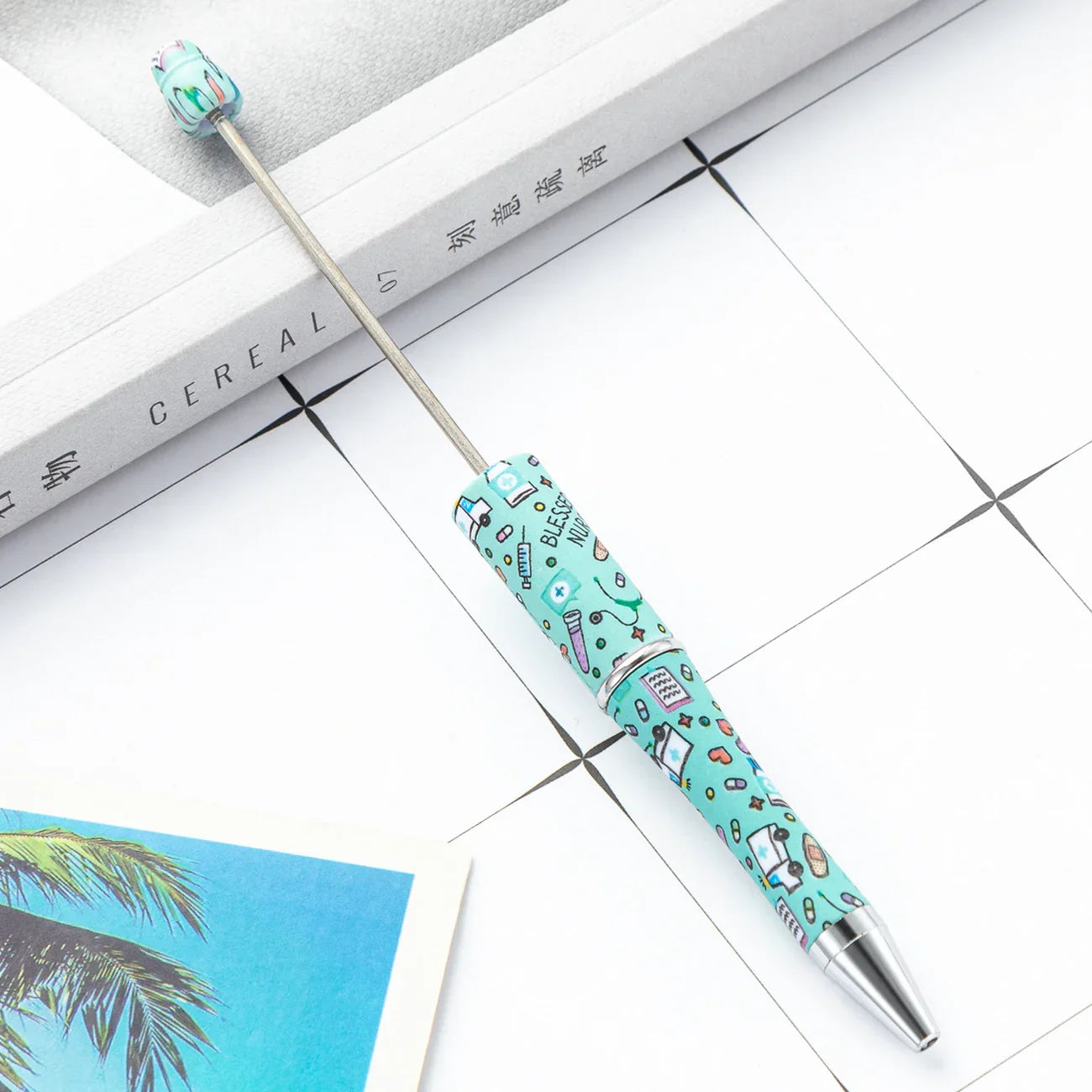 DIY Plastic Bead Pen Creative Nurses Day Bead Pen