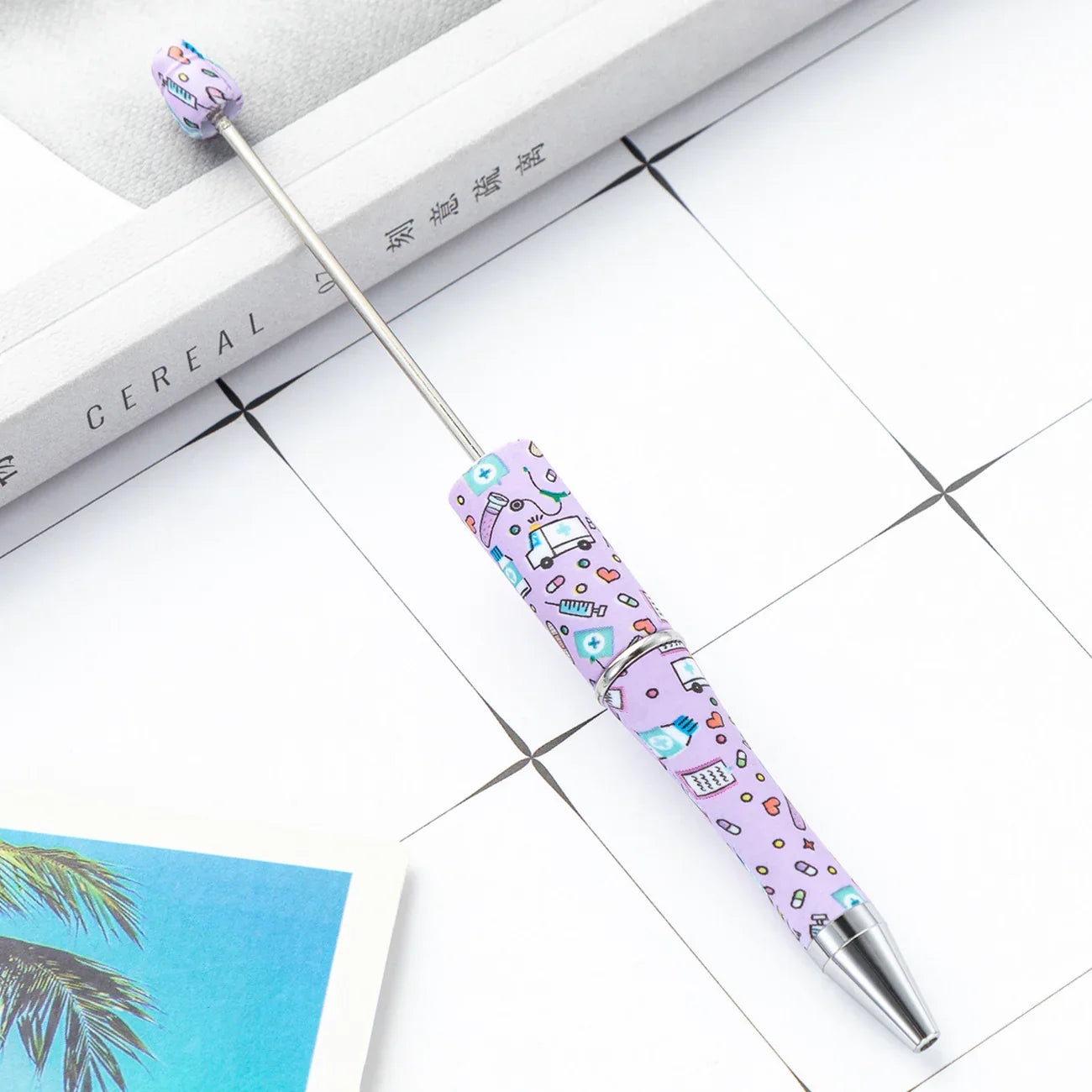 DIY Plastic Bead Pen Creative Nurses Day Bead Pen
