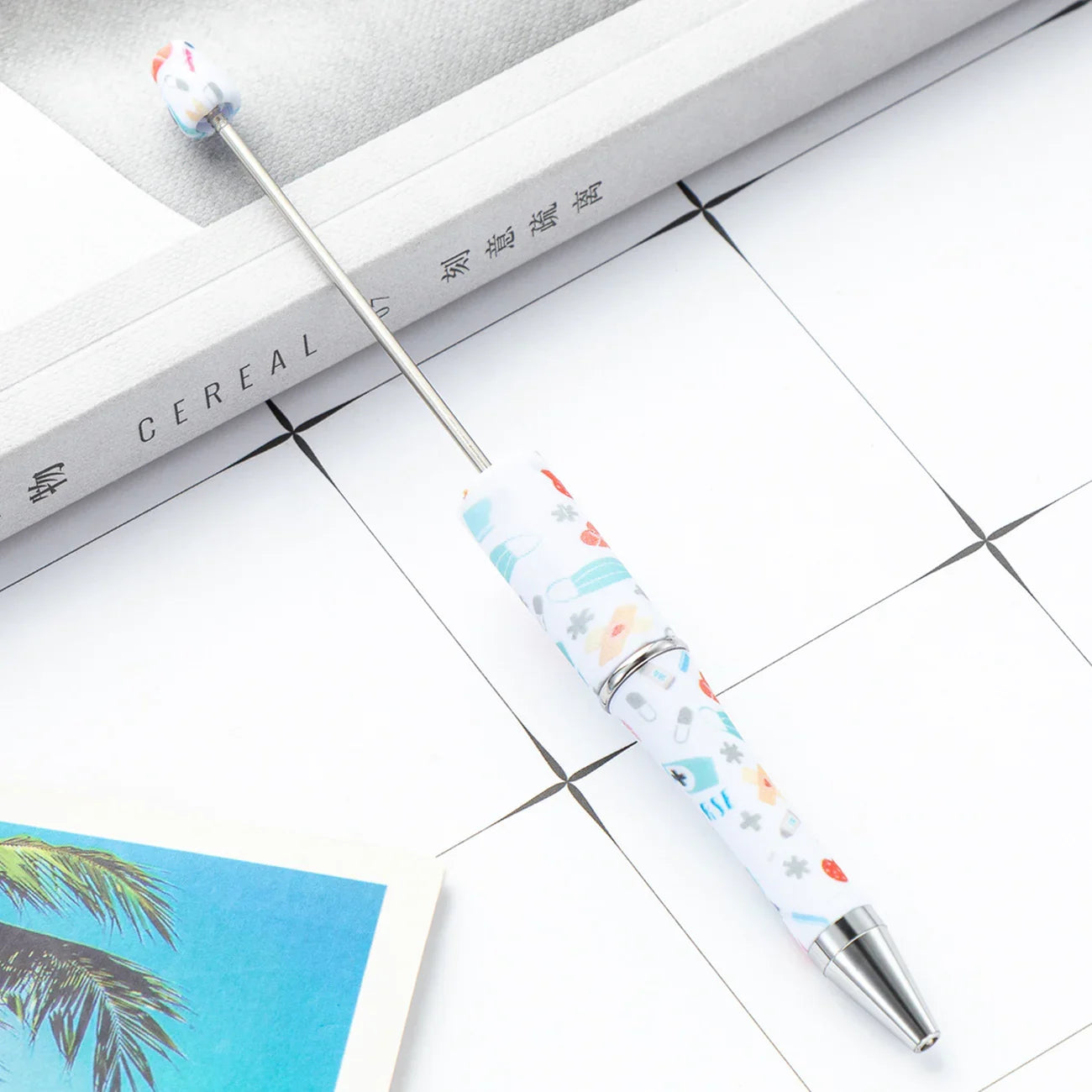 DIY Plastic Bead Pen Creative Nurses Day Bead Pen