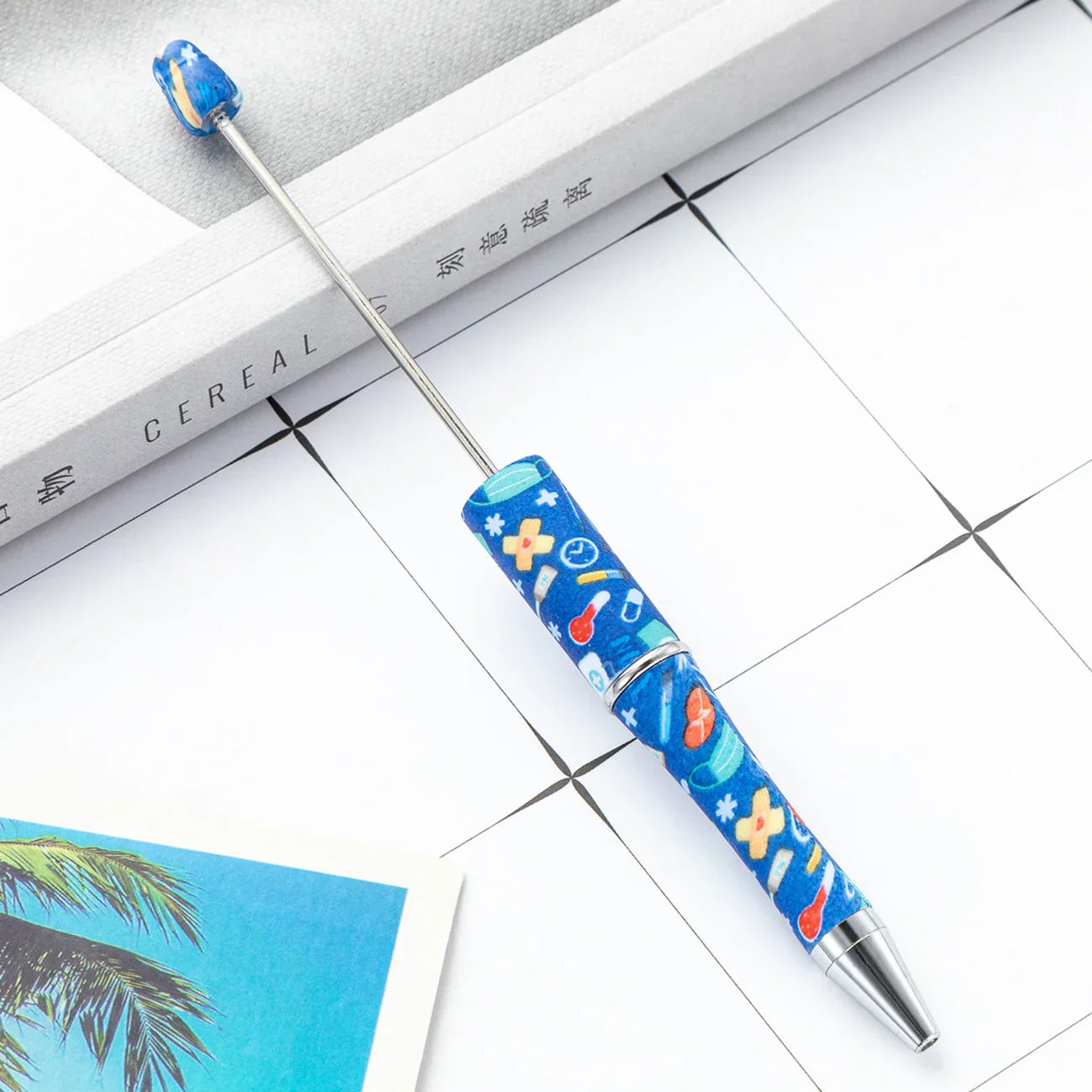 DIY Plastic Bead Pen Creative Nurses Day Bead Pen