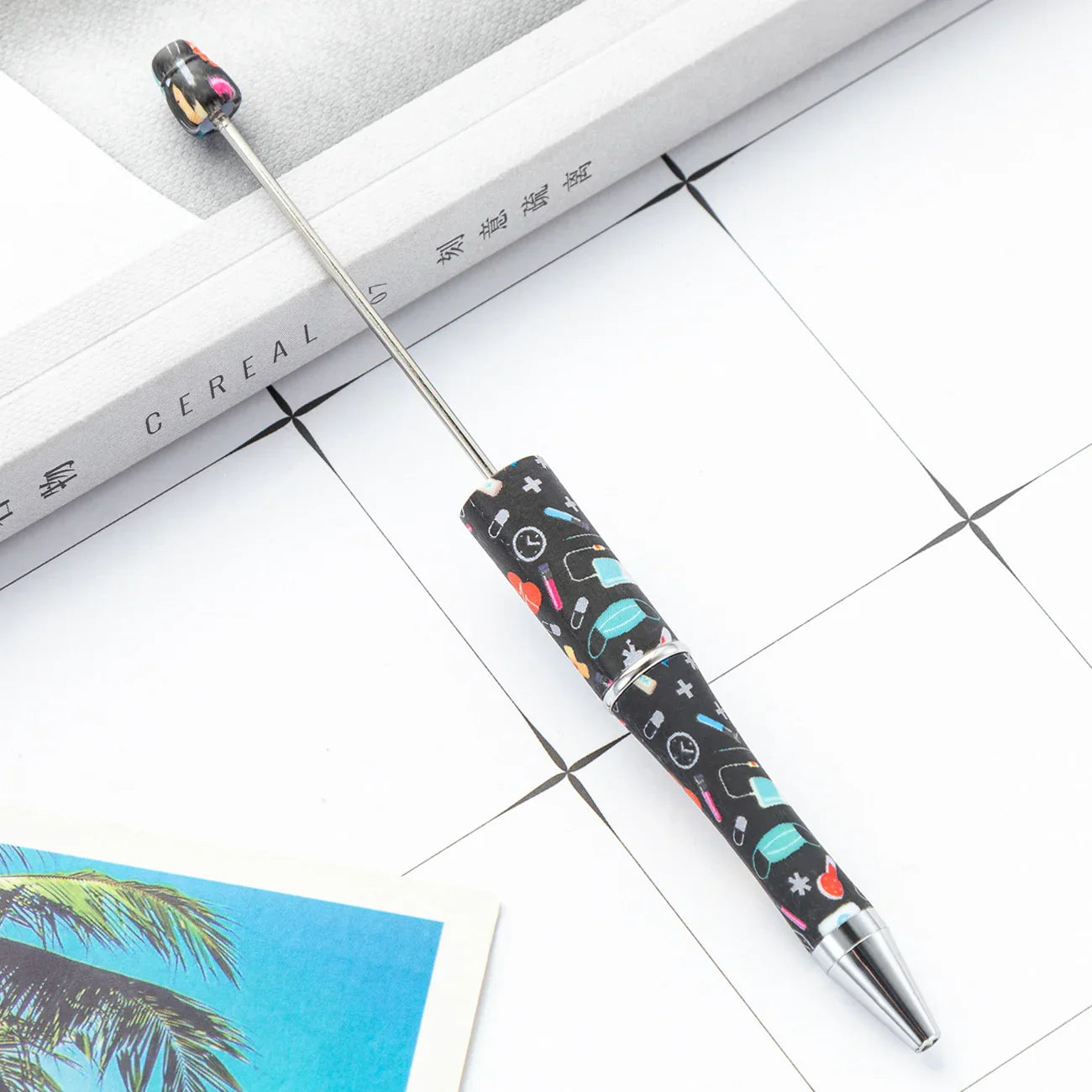 DIY Plastic Bead Pen Creative Nurses Day Bead Pen