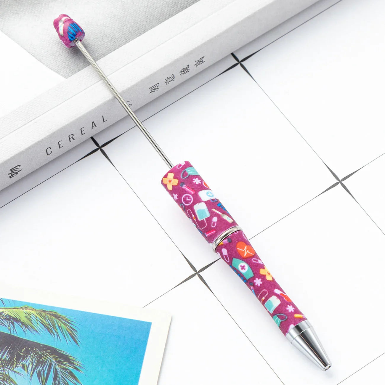 DIY Plastic Bead Pen Creative Nurses Day Bead Pen
