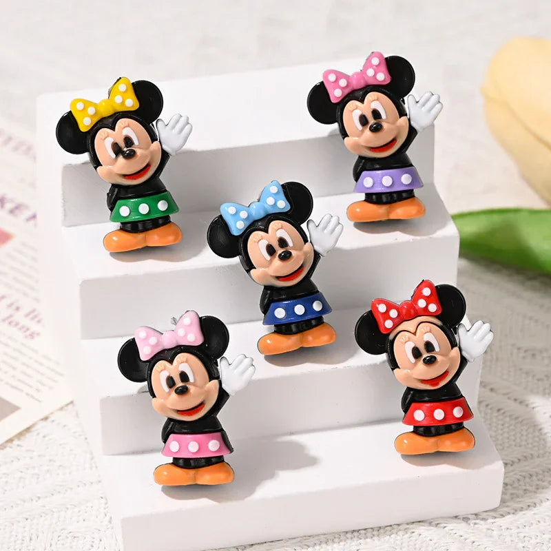 Cartoon Cute Minnie Silicone Focal Beads