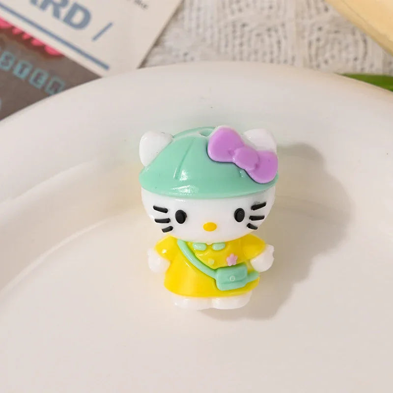 3D Cartoon Kt Cat Silicone Focal Beads