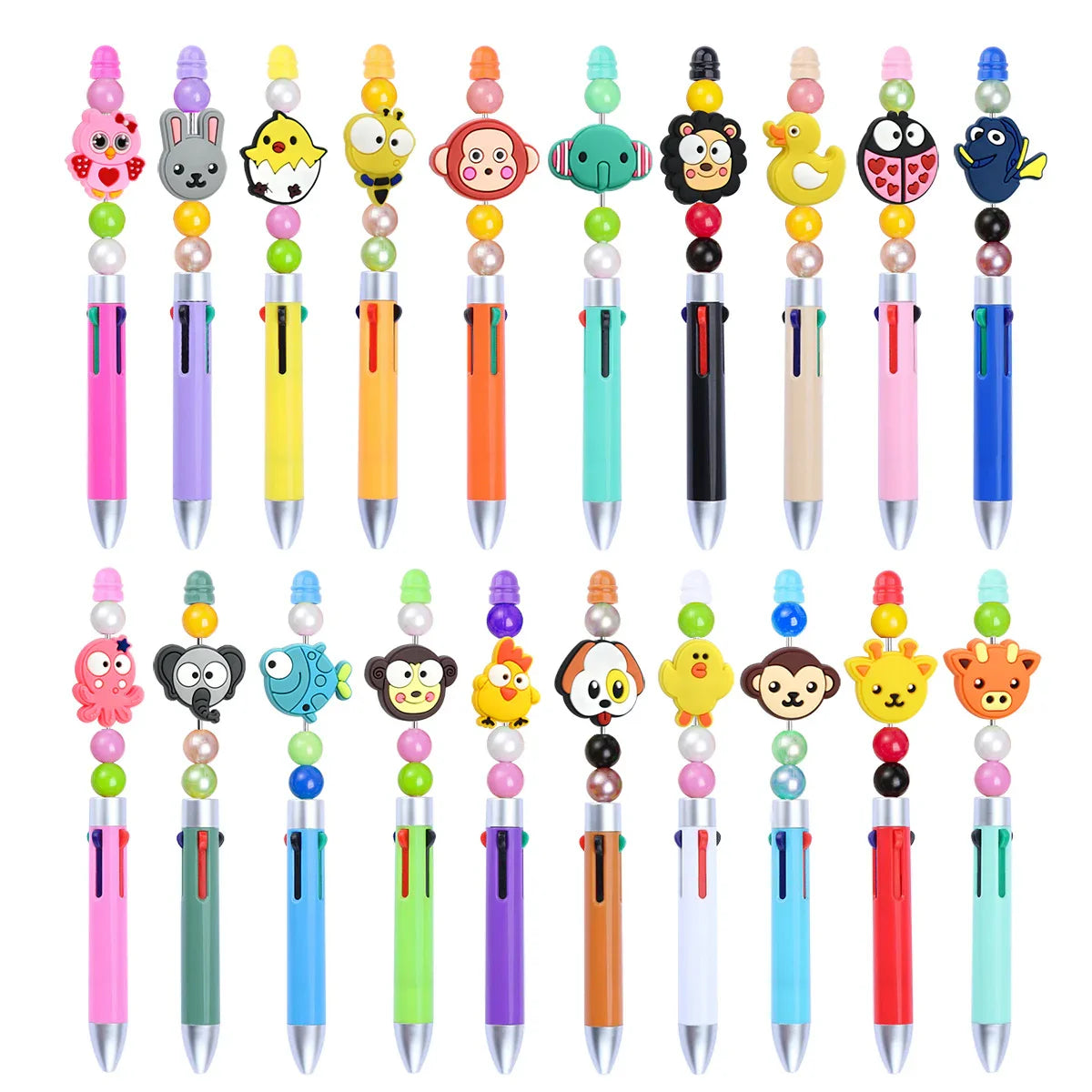 Cute Cartoon Animal Series Silicone Focal Beads
