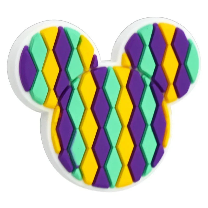 Colorful Mickey Head Series Silicone Focal Beads