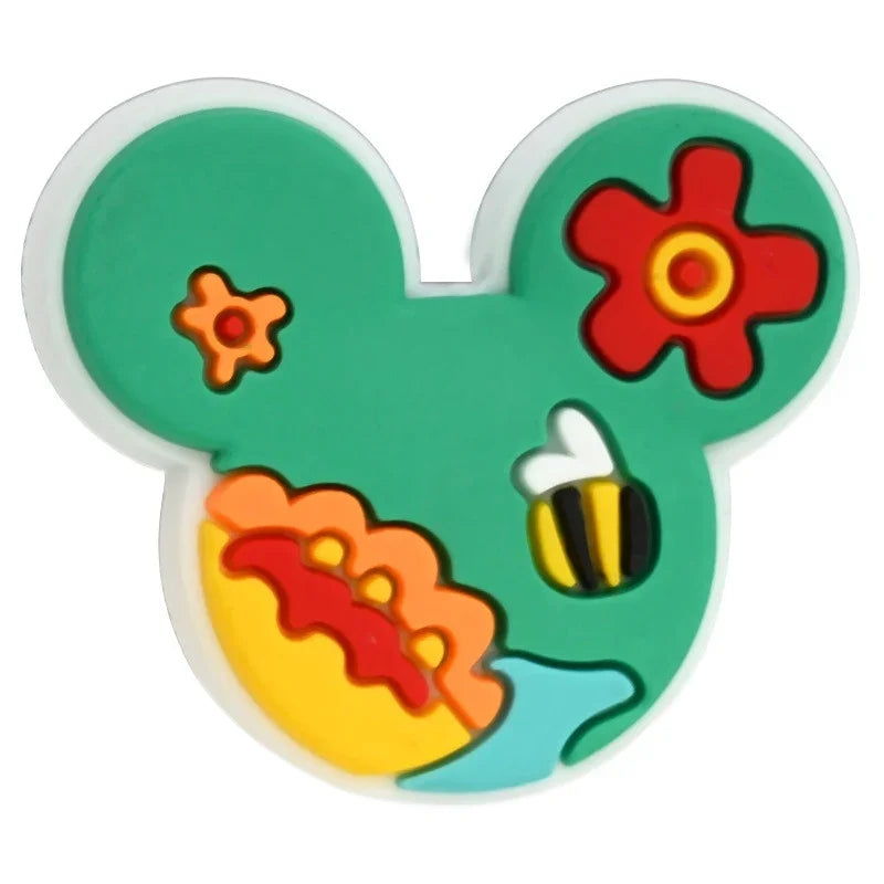 Colorful Mickey Head Series Silicone Focal Beads