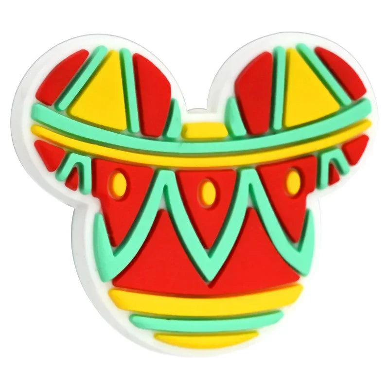 Colorful Mickey Head Series Silicone Focal Beads