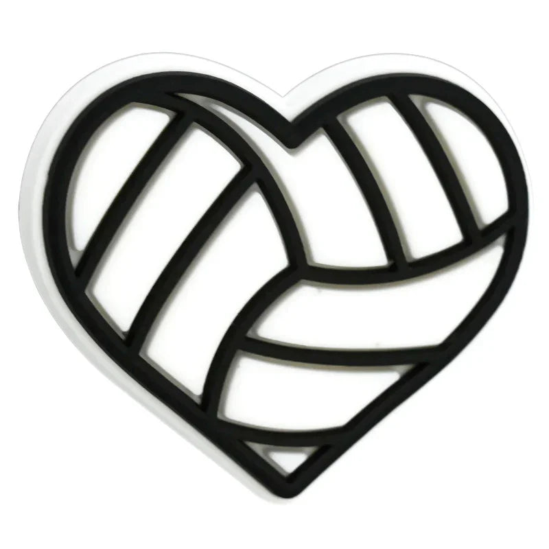 Cartoon Sports Series Ball Silicone Focal Beads