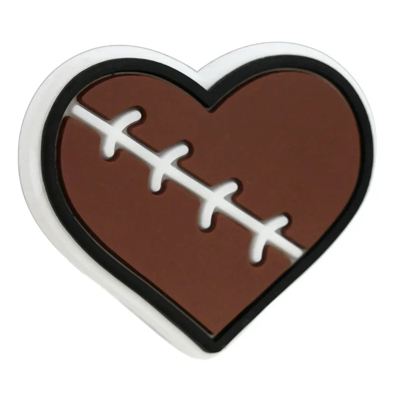 Cartoon Sports Series Ball Silicone Focal Beads