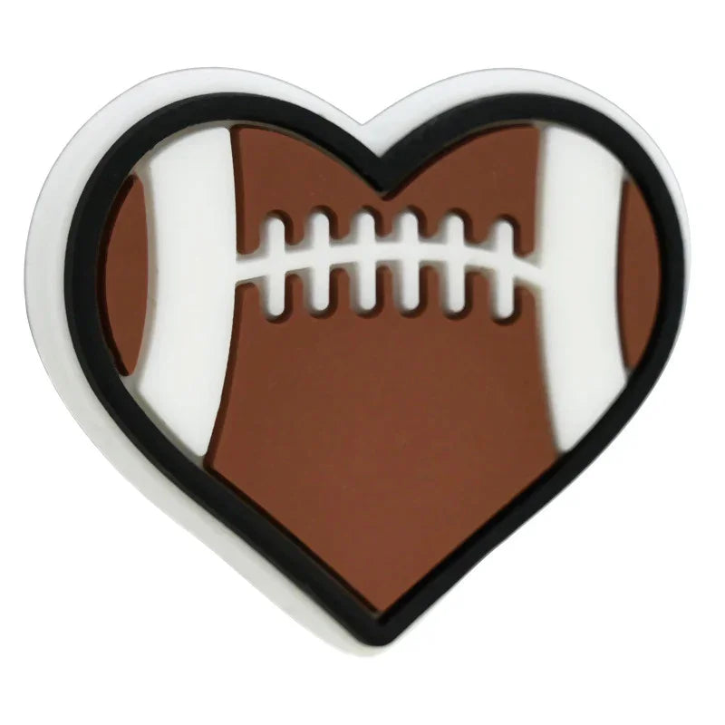 Cartoon Sports Series Ball Silicone Focal Beads