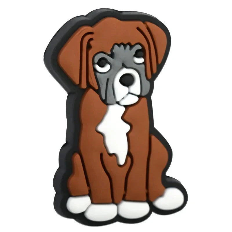 Cute Cartoon Puppy Silicone Focal Bead