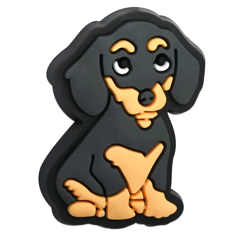 Cute Cartoon Puppy Silicone Focal Bead