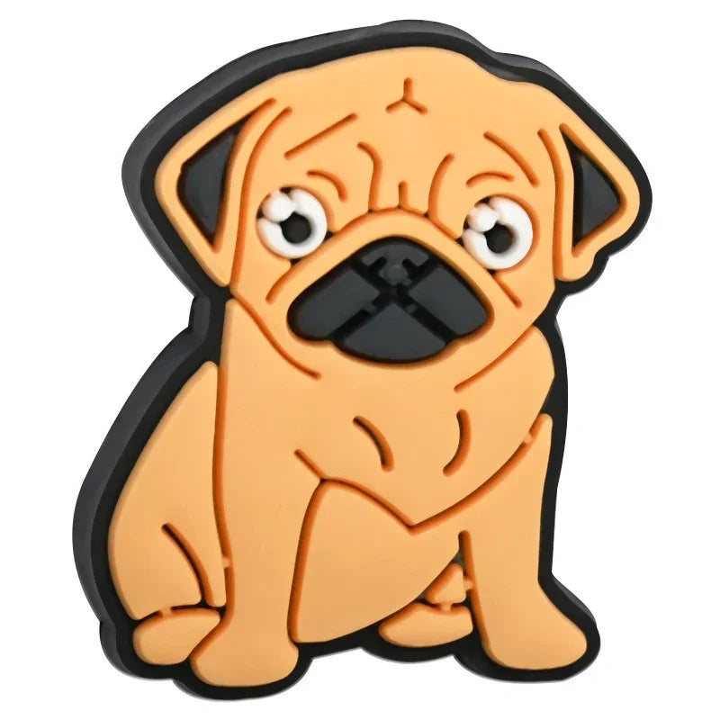 Cute Cartoon Puppy Silicone Focal Bead