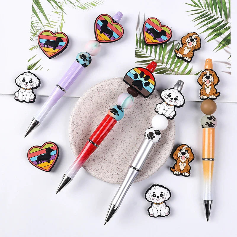 Love Dog Silicone Focal Beads