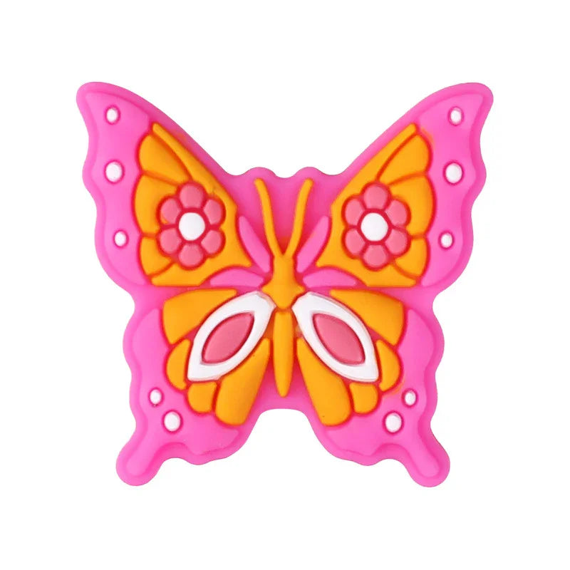 Cartoon Butterfly Silicone Focal Bead