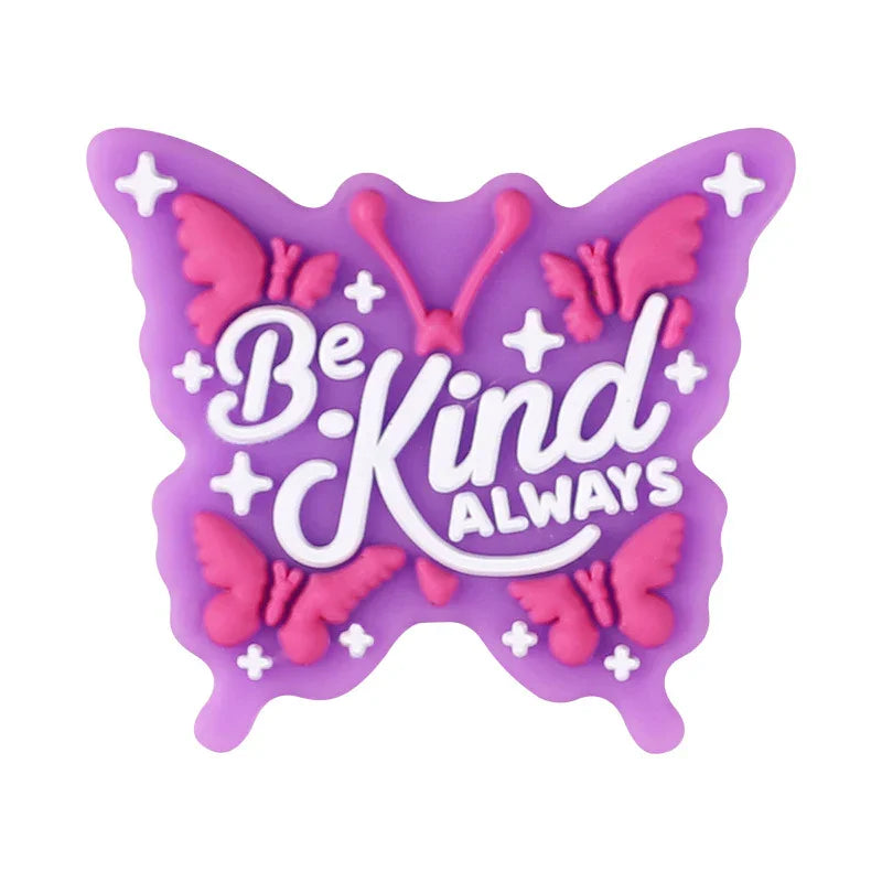 Cartoon Butterfly Silicone Focal Bead