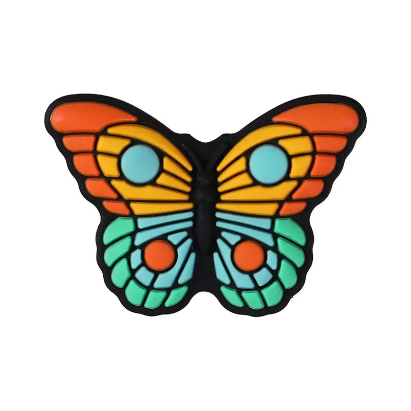 Cartoon Butterfly Silicone Focal Bead