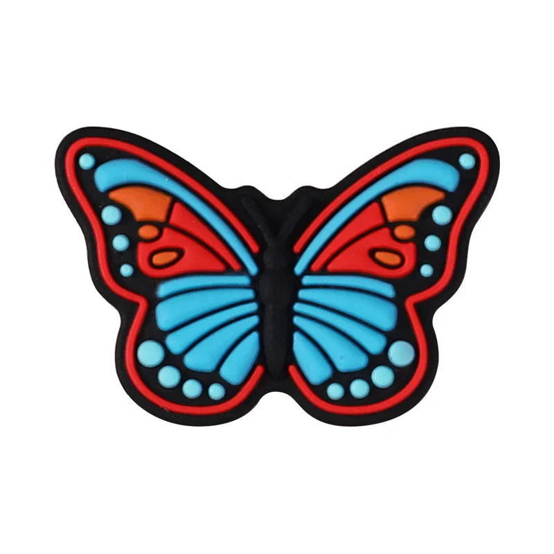 Cartoon Butterfly Silicone Focal Bead