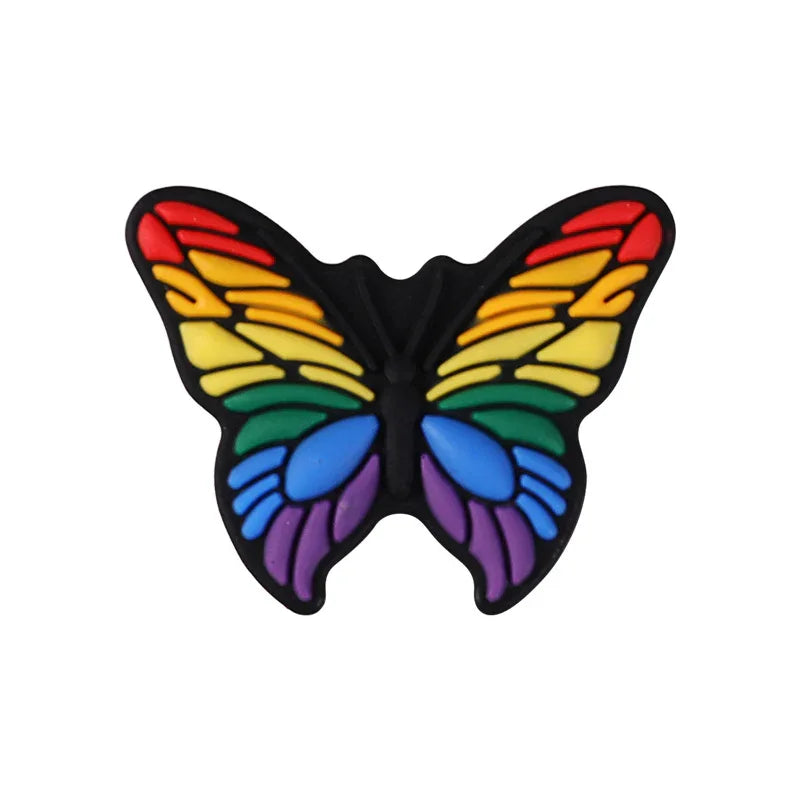 Cartoon Butterfly Silicone Focal Bead