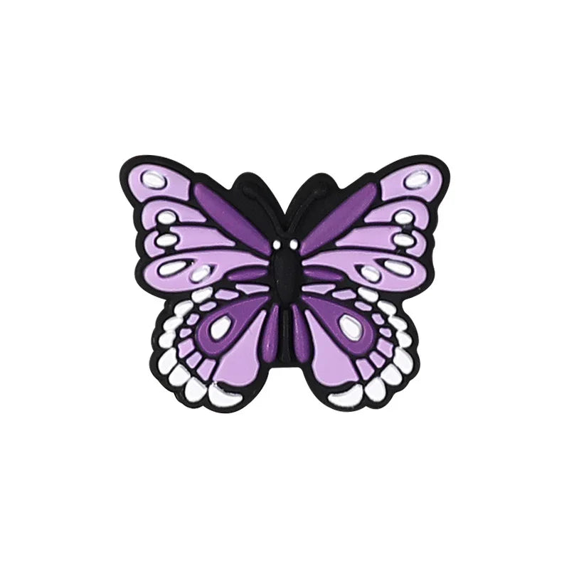Cartoon Butterfly Silicone Focal Bead