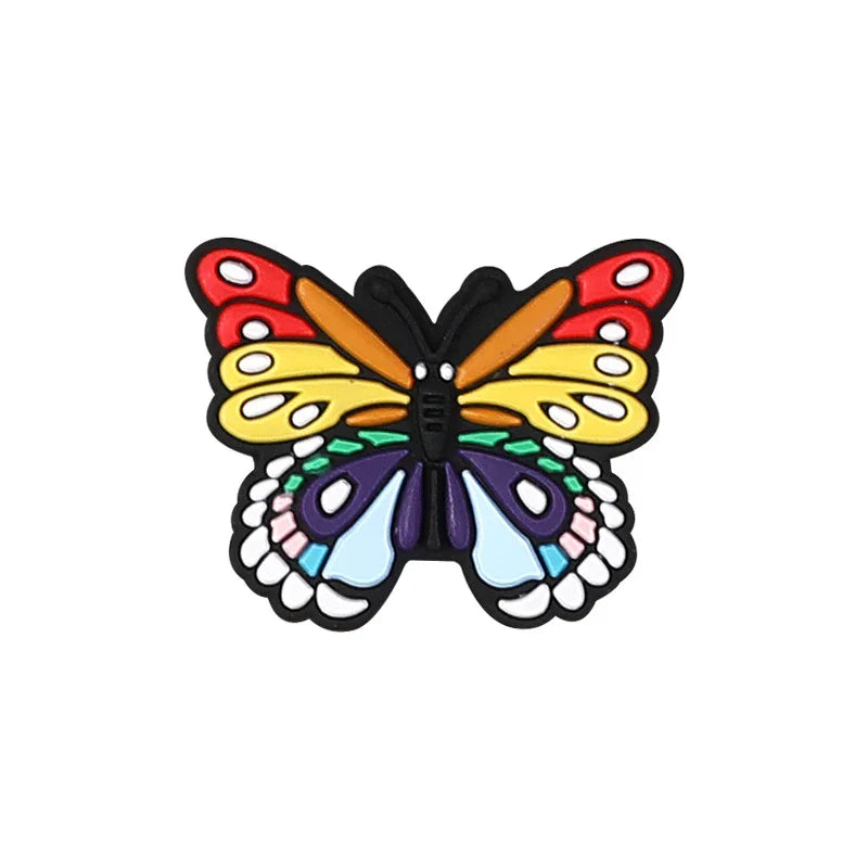 Cartoon Butterfly Silicone Focal Bead