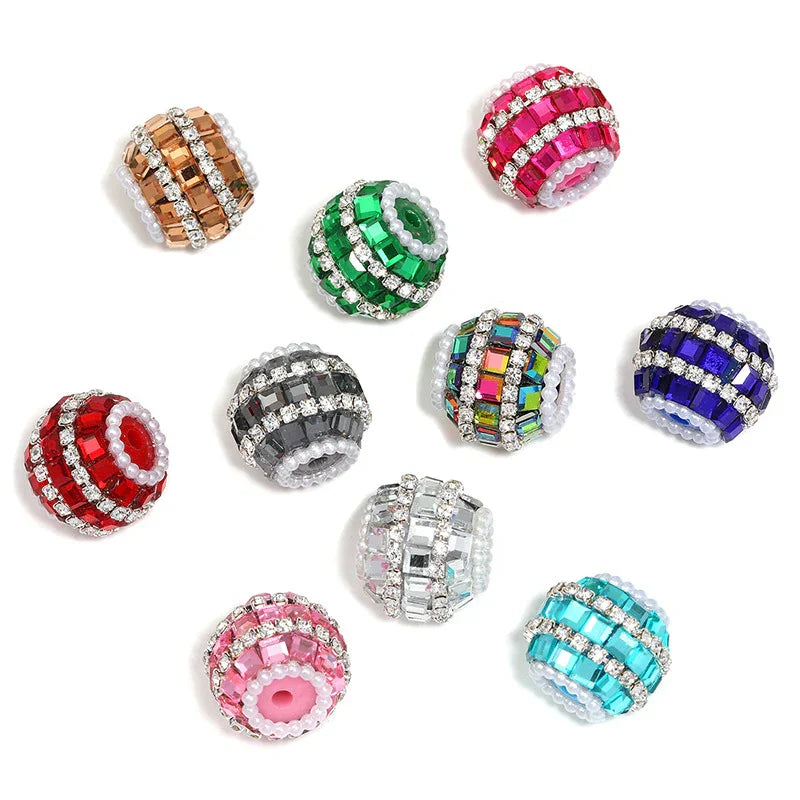 Color Square Diamond Fashion Beaded Rhinestone Chain Beaded